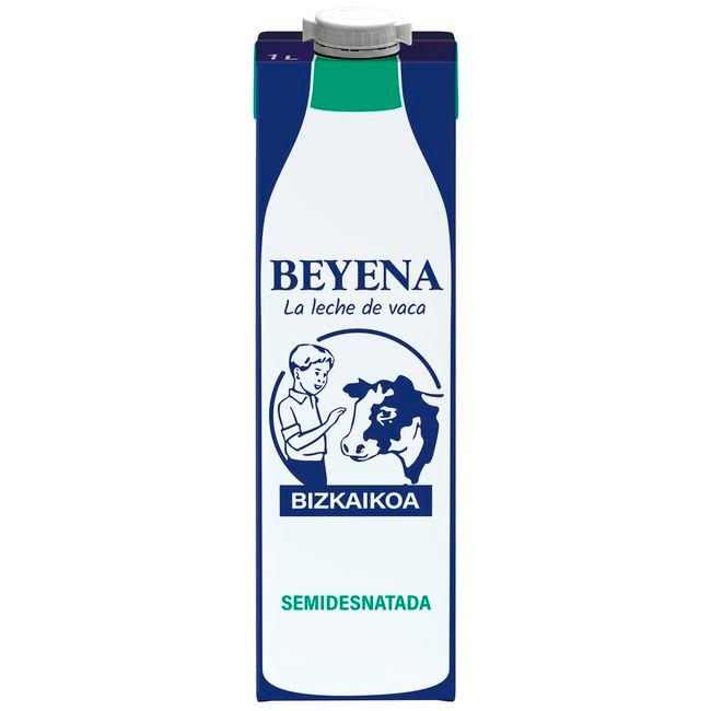 Eroski Leche semidesnatada BEYENA brik 1 litro