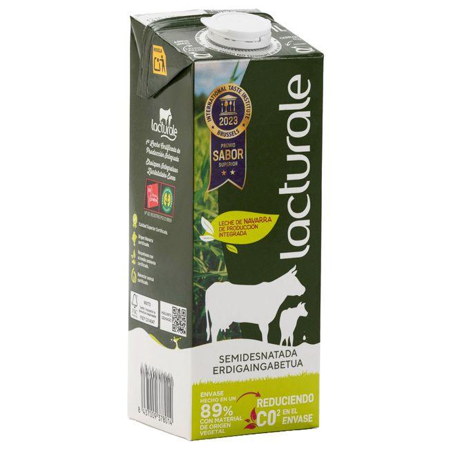 Eroski Leche Semidesnatada LACTURALE Brik 1 Litro