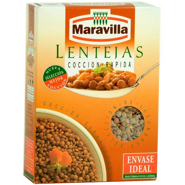Eroski Lenteja rápida MARAVILLA caja 1 kg