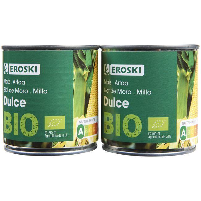 Eroski Maíz EROSKI BIO pack 2x140 g