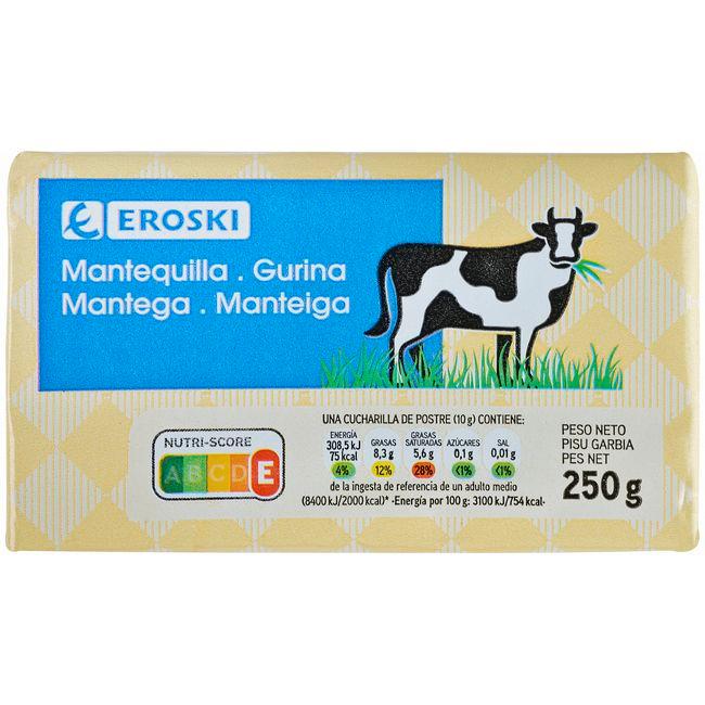 Eroski Mantequilla EROSKI pastilla 250 g