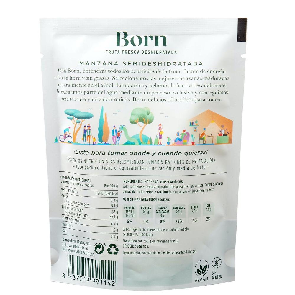 Eroski Manzana Deshidratada BORN Bolsa 40 G