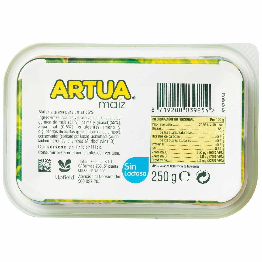 Eroski Margarina De Maíz ARTUA Tarrina 250 G