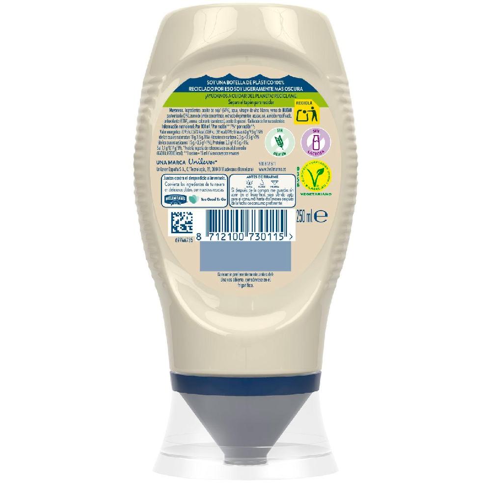 Eroski Mayonesa HELLMANN'S Bocabajo 250 Ml