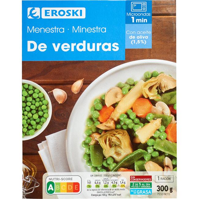 Eroski Menestra de verduras EROSKI bandeja 300 g