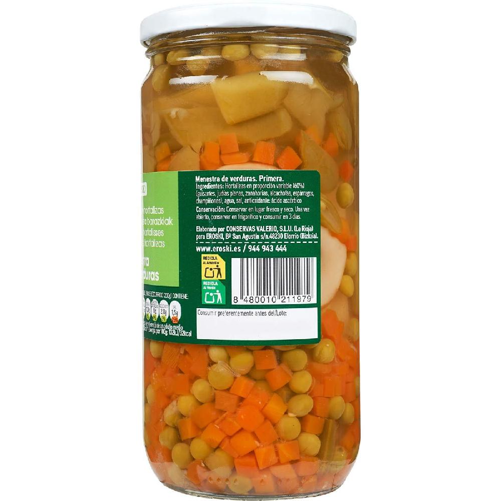 Eroski Menestra De Verduras EROSKI Frasco 400 G