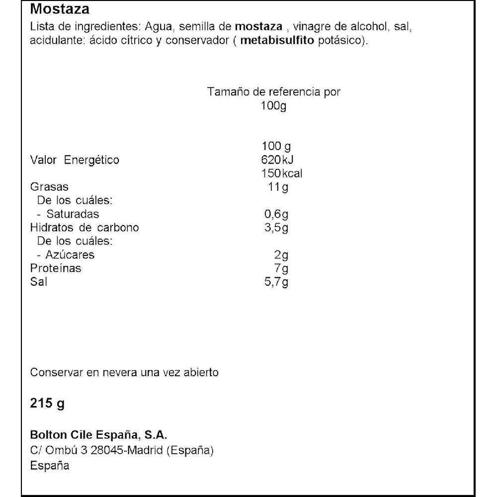 Eroski Mostaza De Dijon MAILLE Frasco 215 G