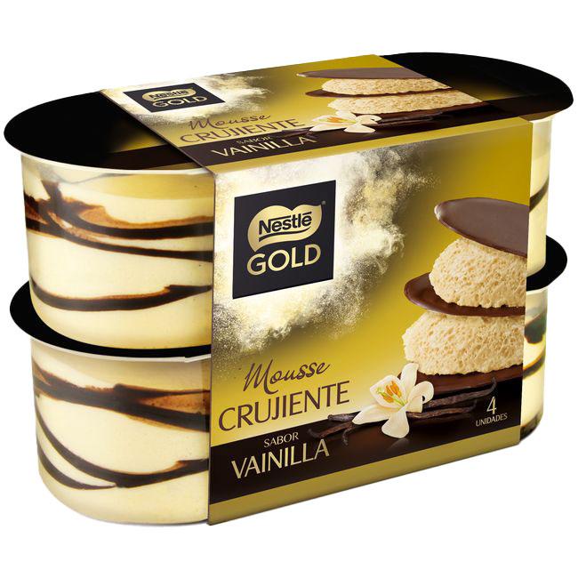 Eroski Mousse De Vainilla NESTLÉ Gold Pack 4x57 G