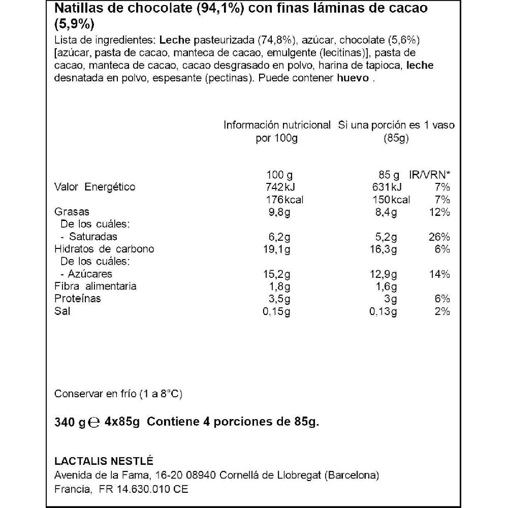Eroski Mousse NESTLÉ Gold Pack 4x57 G