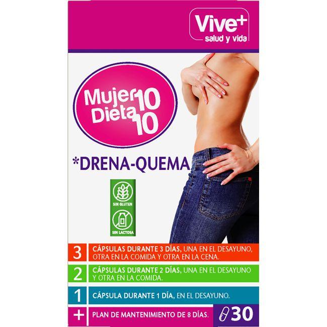 Eroski Mujer 10 dieta 10 VIVE+ caja 30 uds