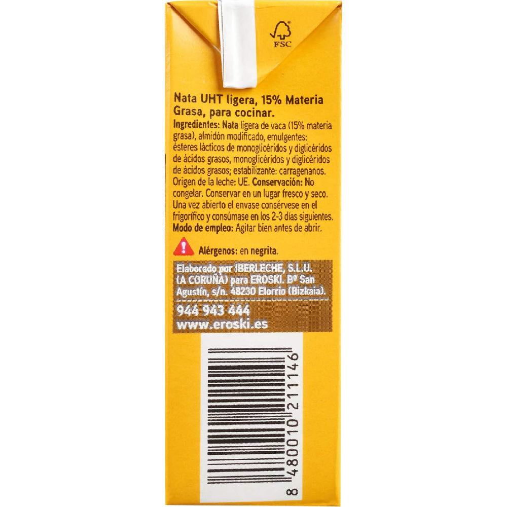 Eroski Nata Para Cocinar EROSKI Pack 3x200 Ml