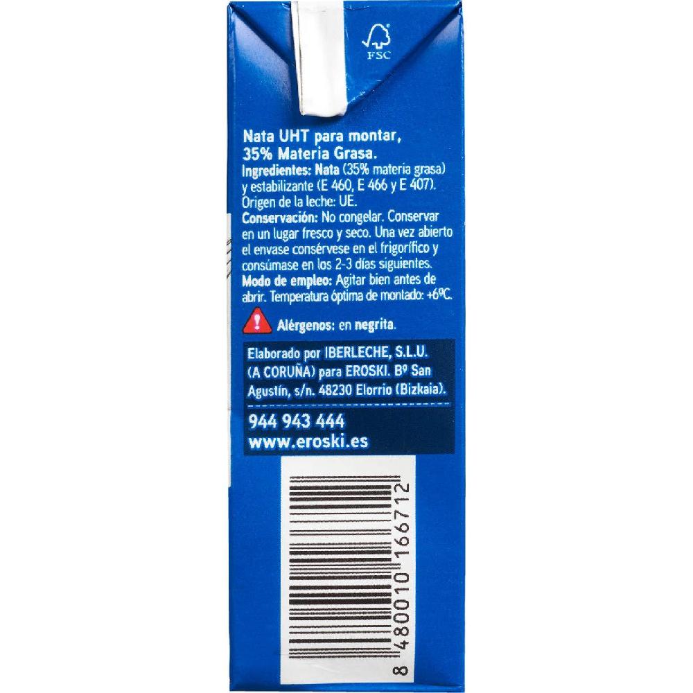 Eroski Nata Para Montar EROSKI Pack 3x200 Ml