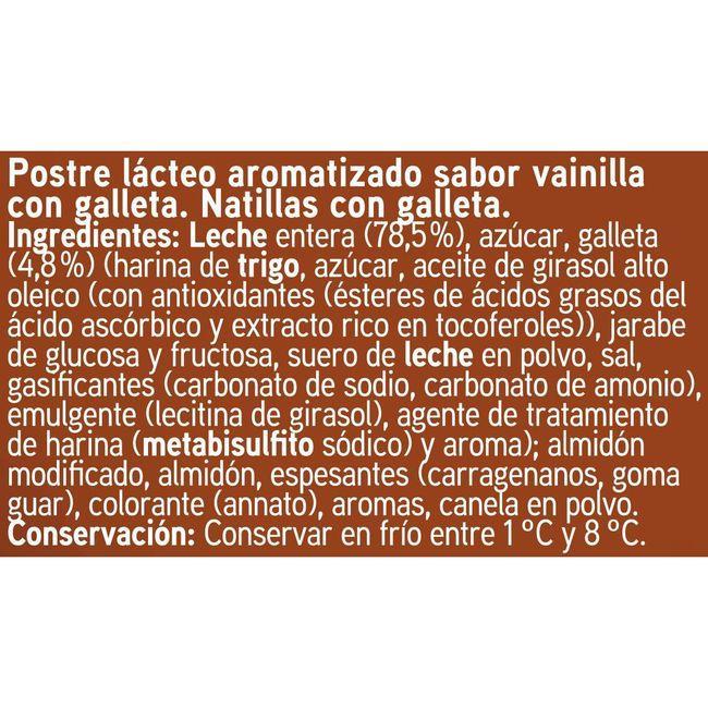 Eroski Natillas Con Galleta EROSKI Pack 4X125 G