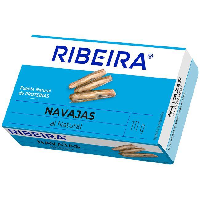 Eroski Navajas al natural RIBEIRA lata 63 g