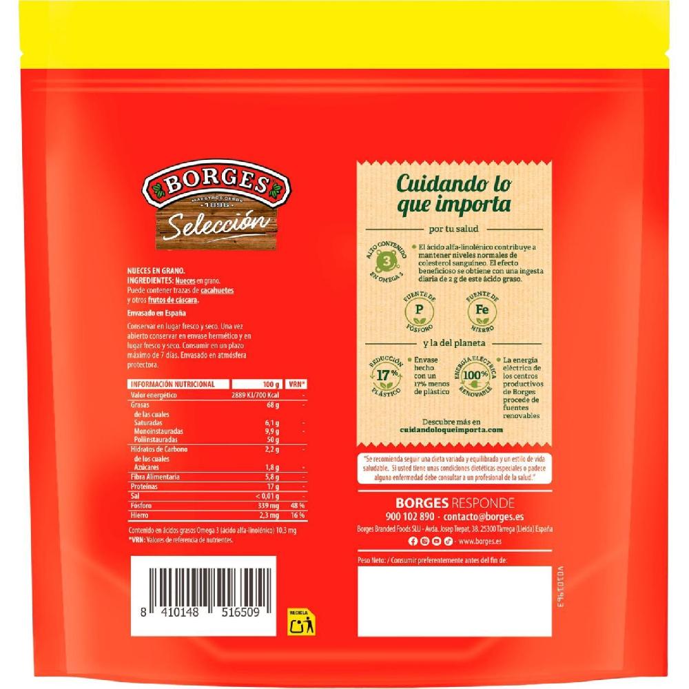 Eroski Nuez En Grano BORGES Bolsa 225 G