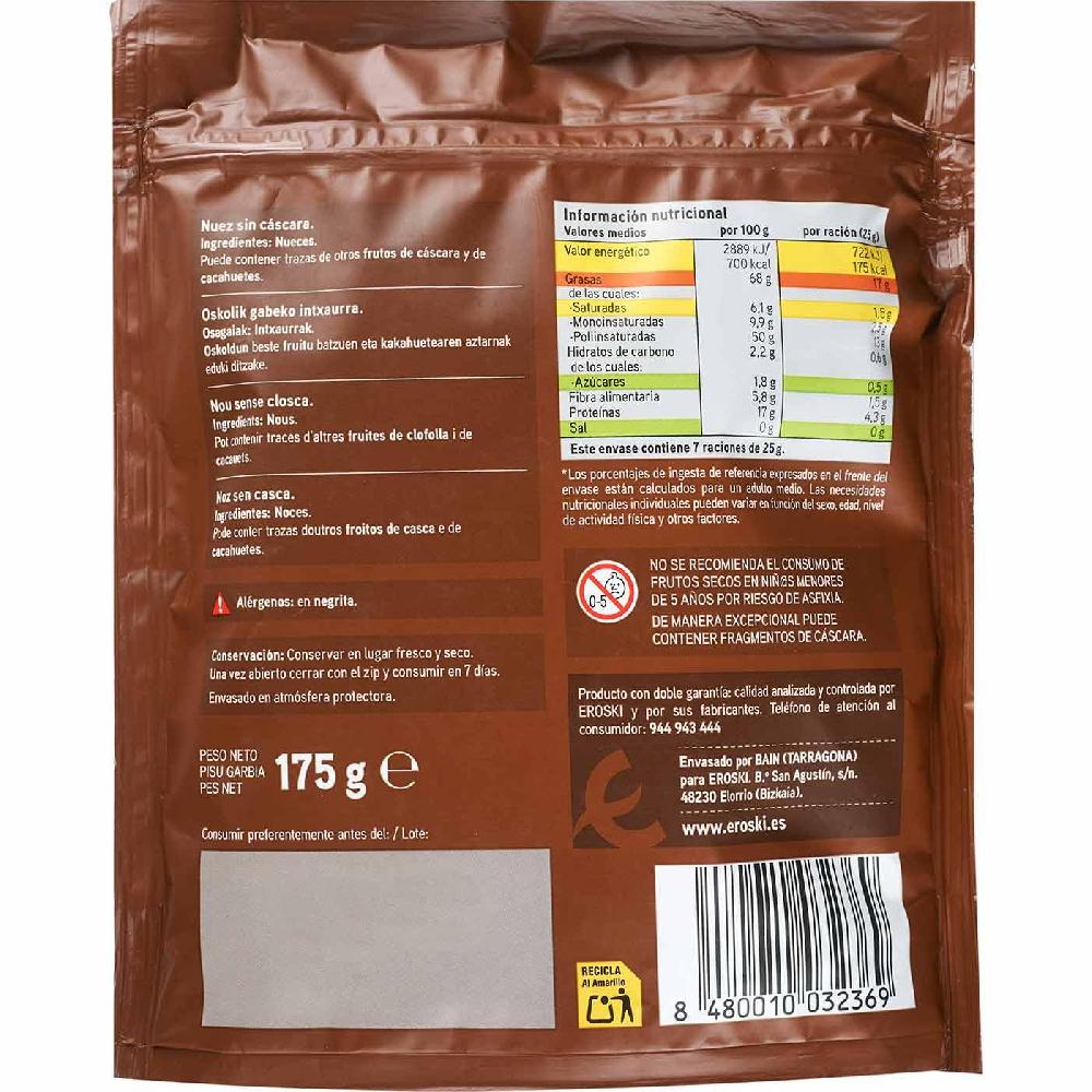 Eroski Nuez Mondada EROSKI Bolsa 175 G