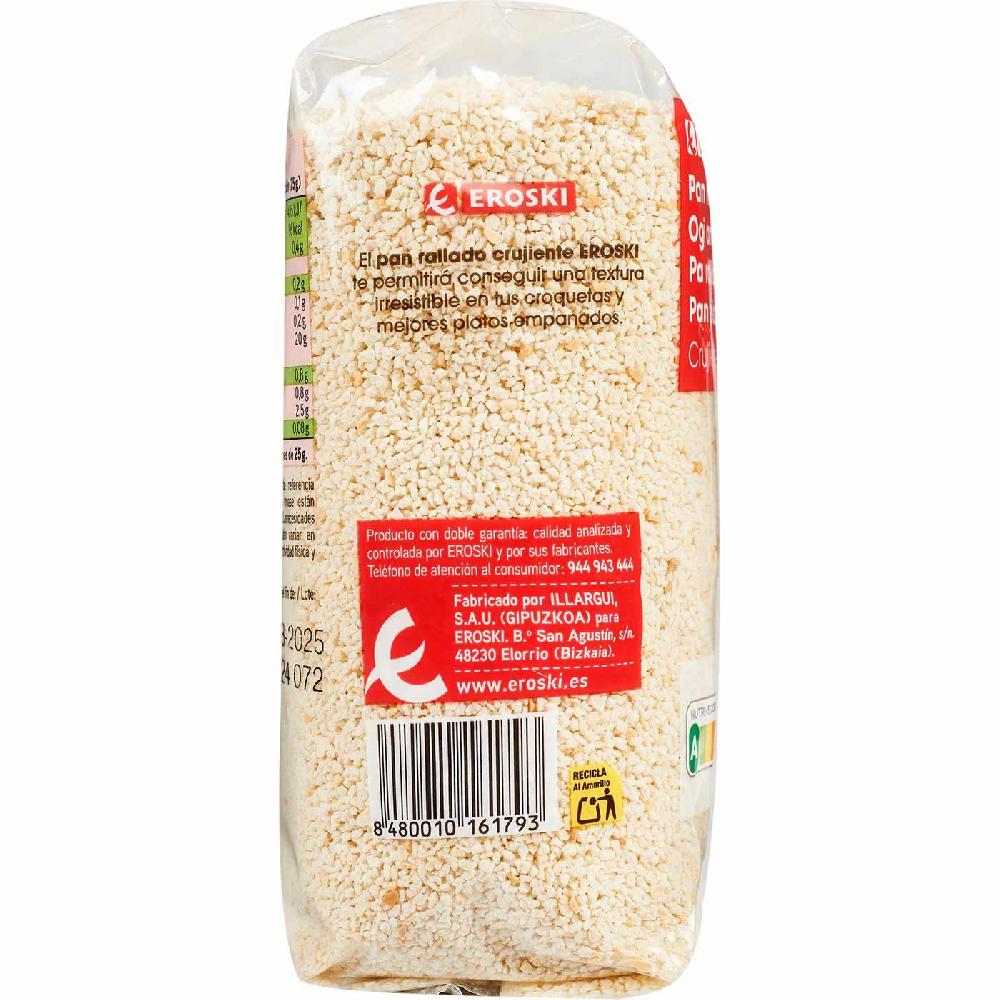 Eroski Pan Rallado Crujiente EROSKI Paquete 400 G