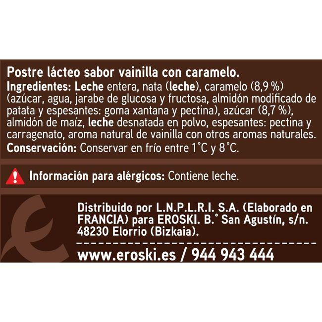 Eroski Pannacotta Caramelo EROSKI Pack 4x90 G