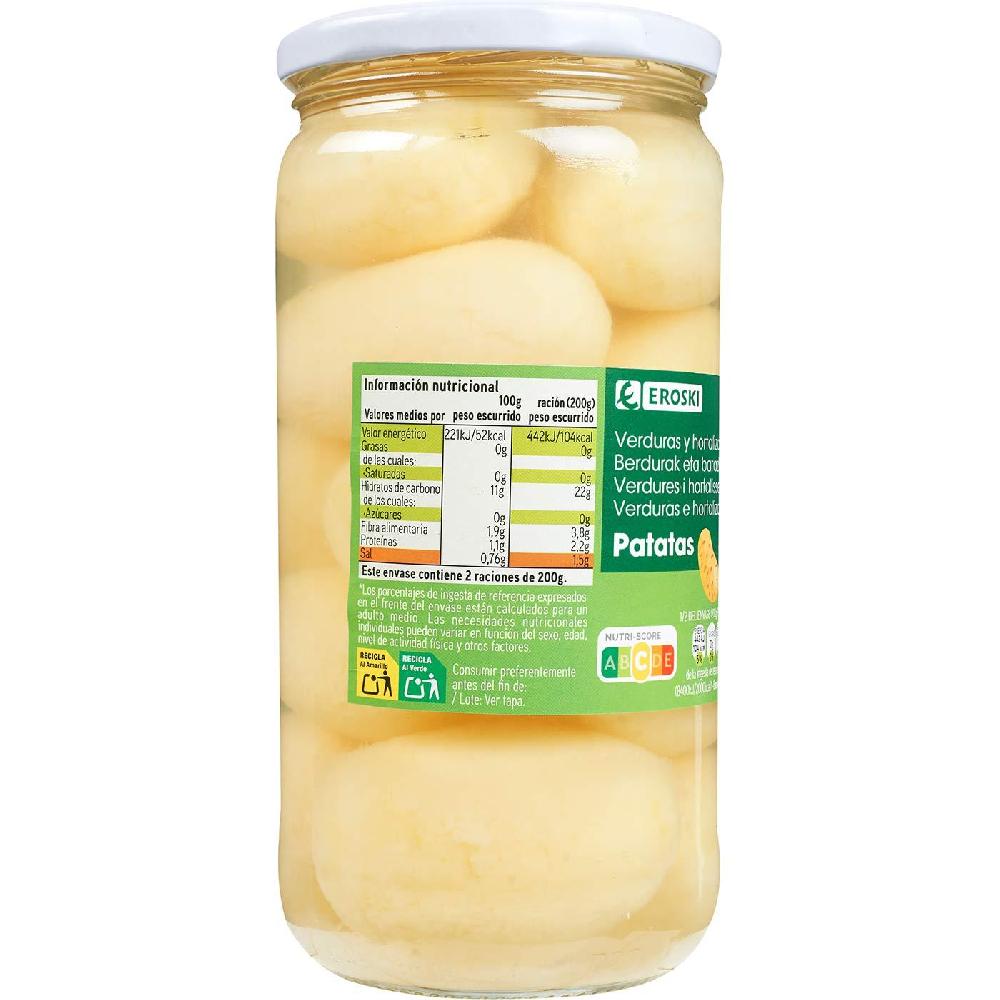 Eroski Patata Entera EROSKI Frasco 400 G
