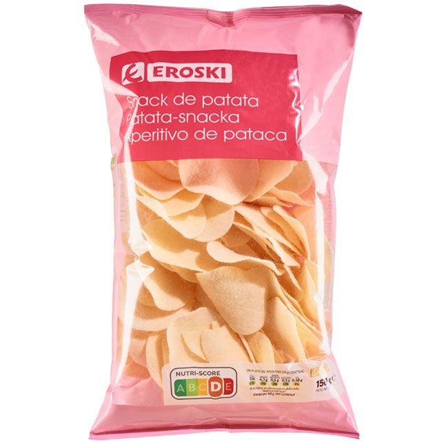 Eroski Patatas chips light EROSKI bolsa 150 g