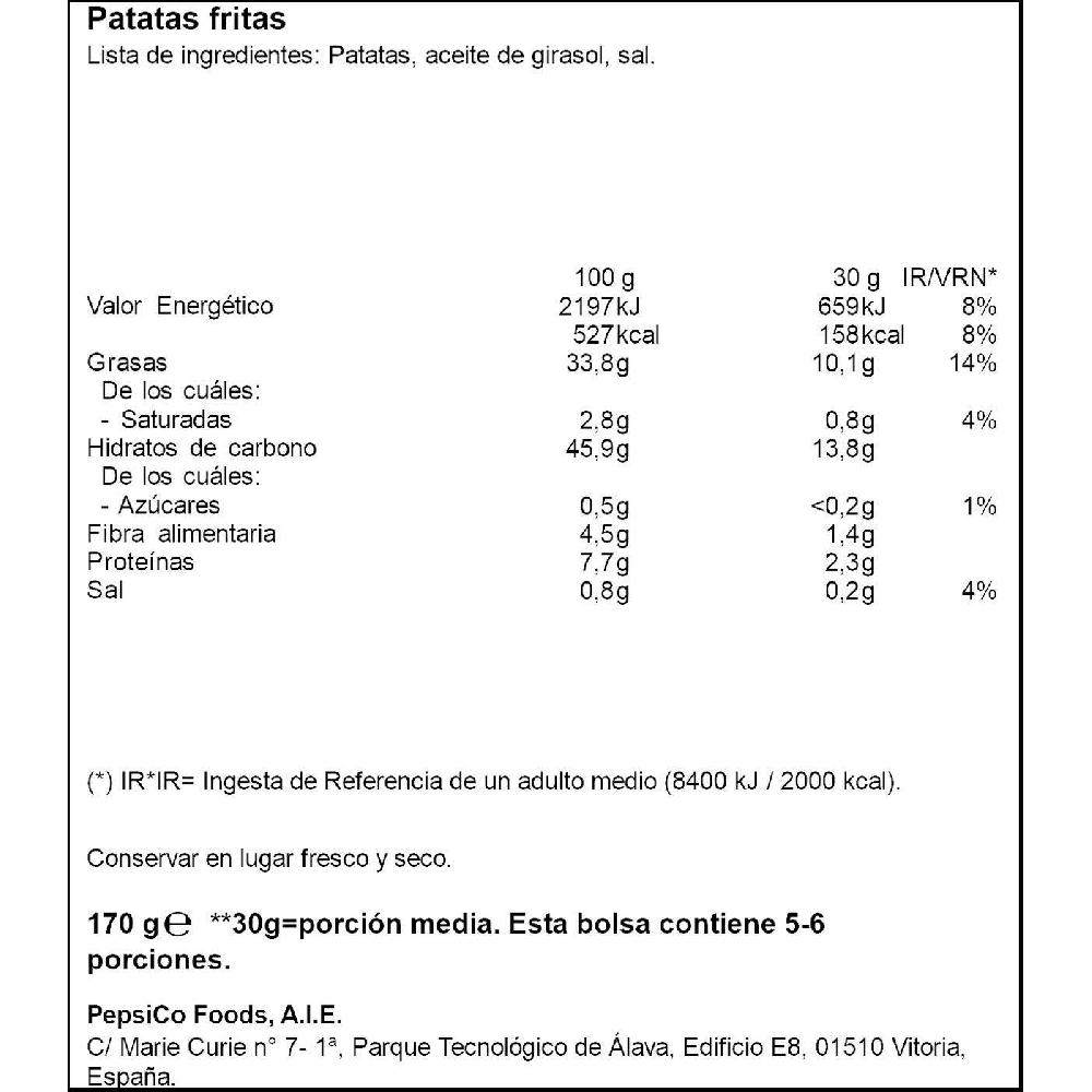 Eroski Patatas Finísimas LAY'S GOURMET Bolsa 170 G