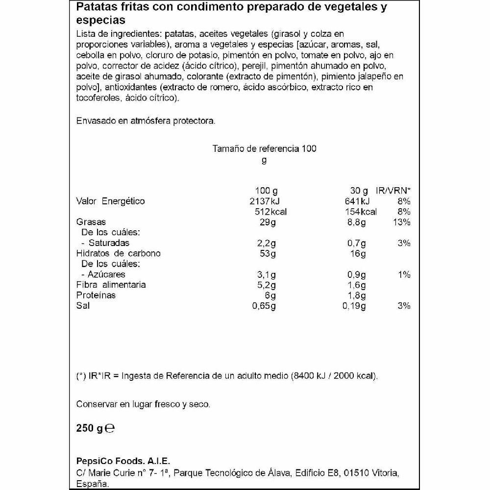 Eroski Patatas Fritas LAY`S Campesinas Bolsa 250 G