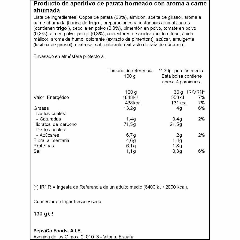 Eroski Patatas Horno Campesina LAY`S Bolsa 130 G