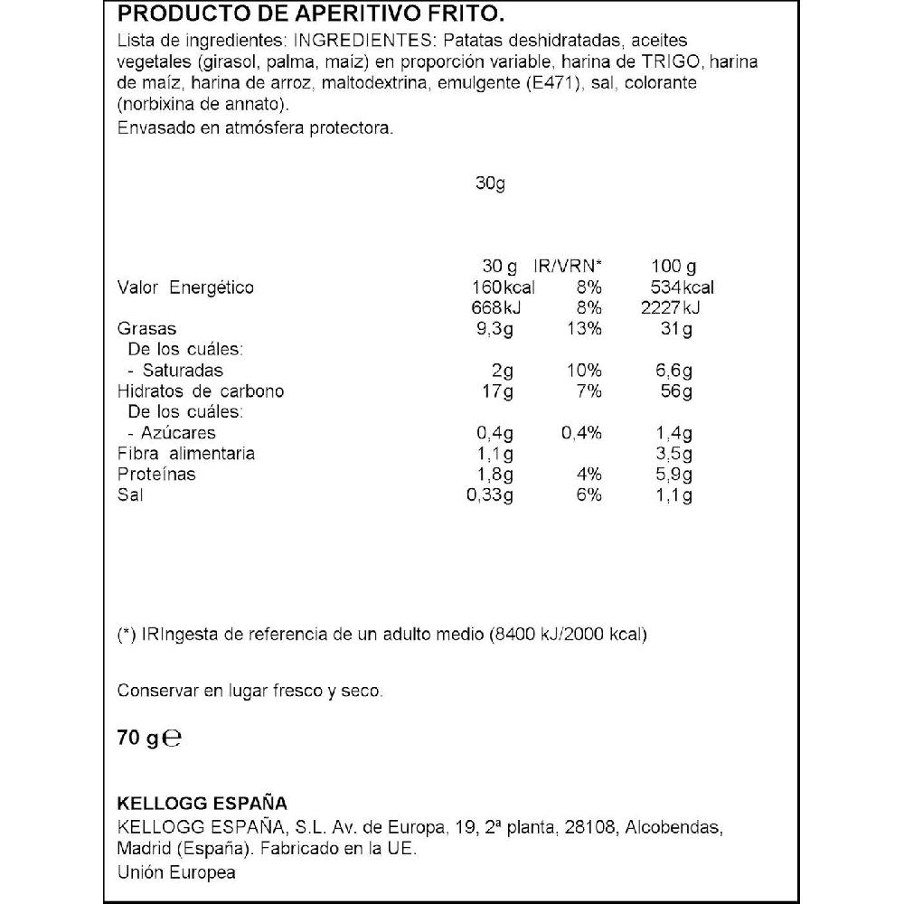 Eroski Patatas Original PRINGLES Lata 70 G