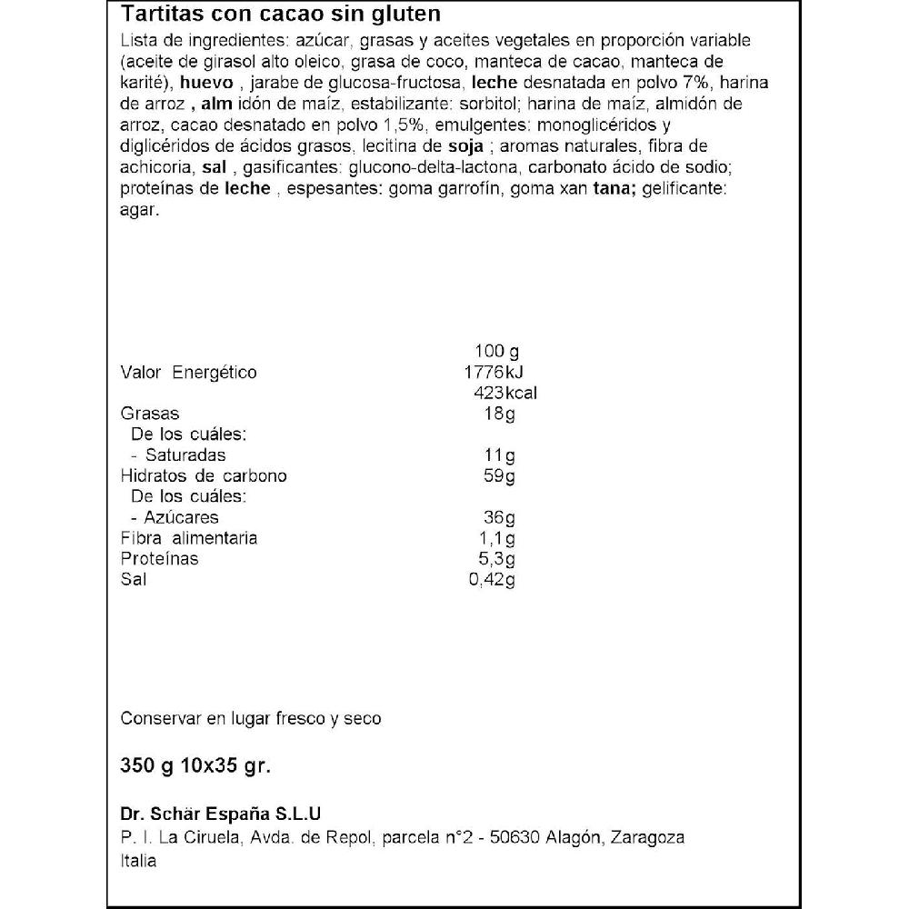 Eroski Pausa Ciok Sin Gluten SCHAR Paquete 350 G