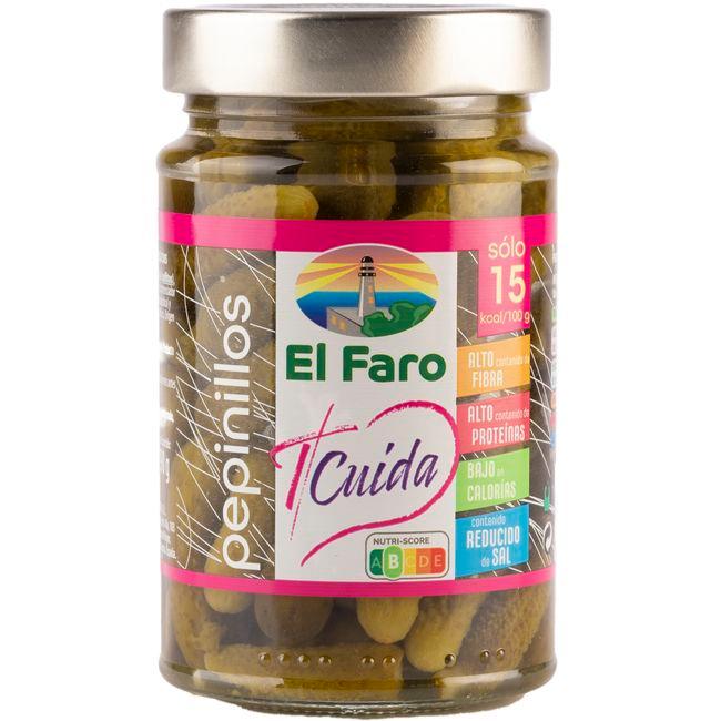 Eroski Pepinillos pequeños EL FARO frasco 190 g