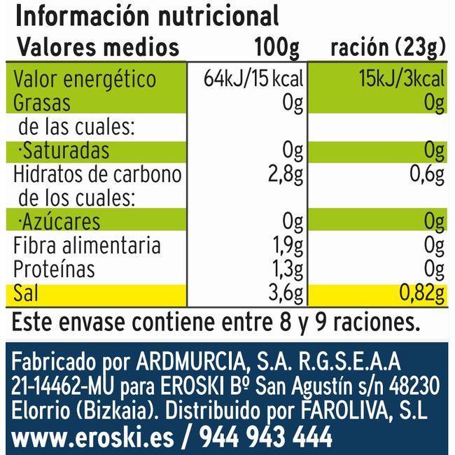 Eroski Pepinillos Sabor Anchoa EROSKI Frasco 190 G