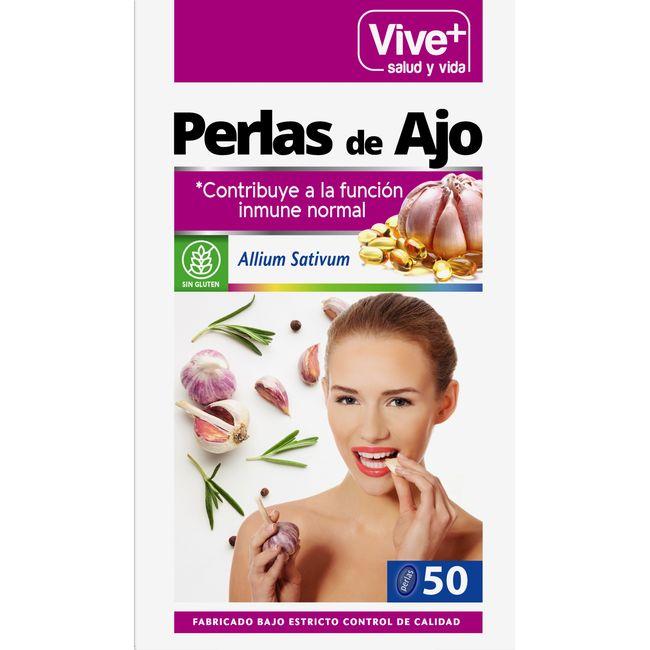 Eroski Perlas de ajo VIVE+ caja 50 capsulas