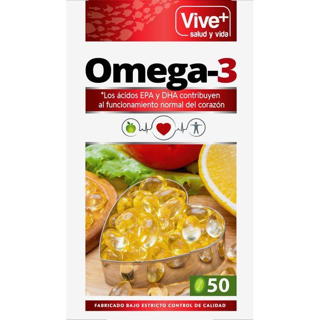 Eroski Perlas De Omega3 VIVE+ Caja 48 Cápsulas