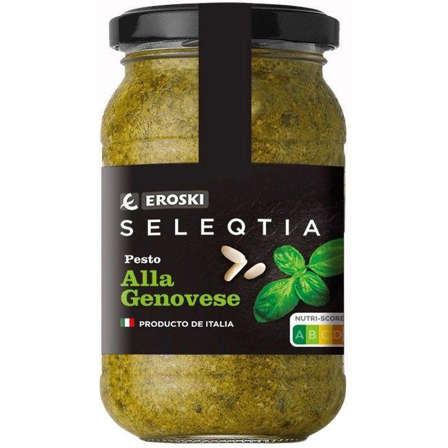 Eroski Pesto genovese EROSKI SELEQTIA frasco 190 g