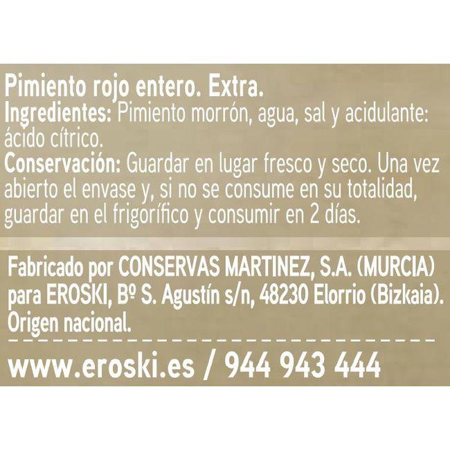 Eroski Pimiento Rojo Entero EROSKI Frasco 190 G