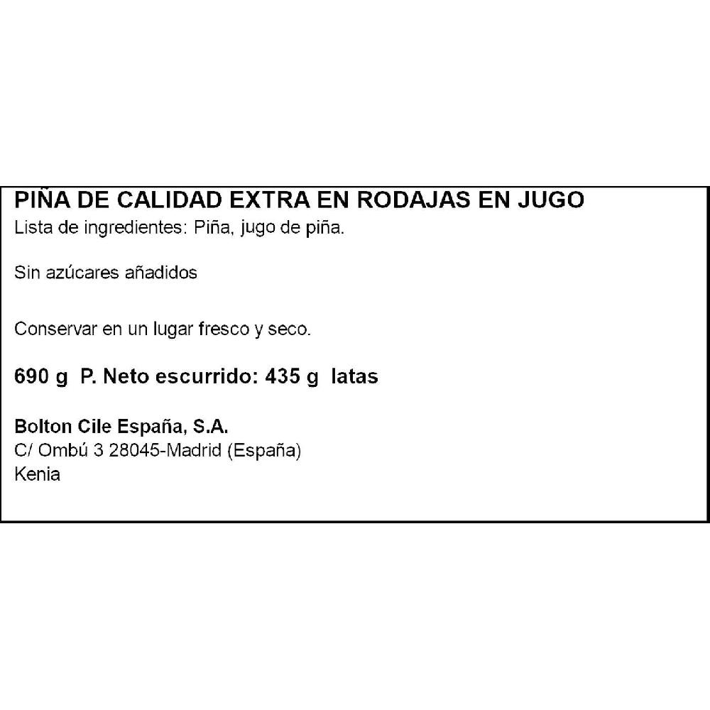 Eroski Piña En Rodajas DEL MONTE Pack 3x145 G
