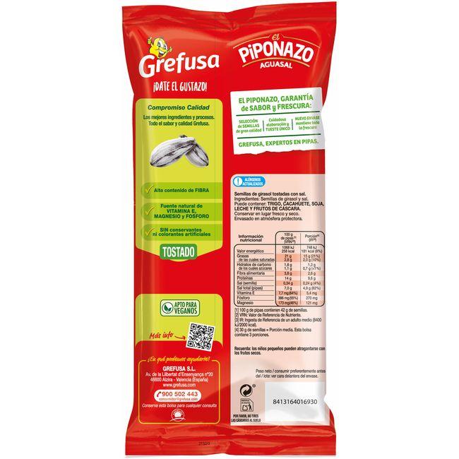 Eroski Pipas Aguasal EL PIPONAZO Bolsa 195 G