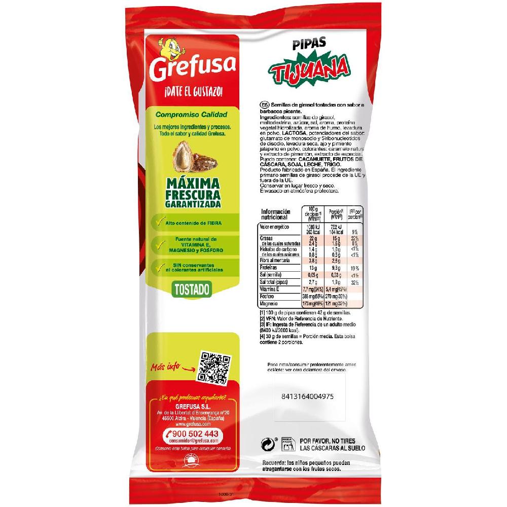 Eroski Pipas G Sabor Tijuana GREFUSA Bolsa 165 G