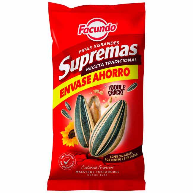 Eroski Pipas supremas aguasal FACUNDO bolsa 190 g