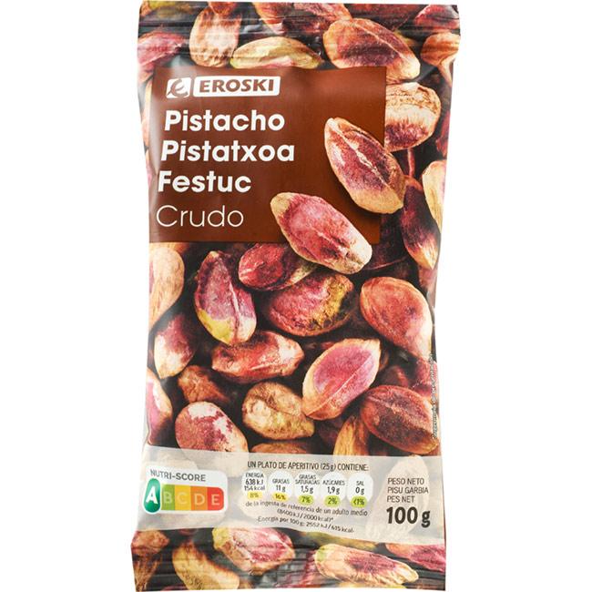 Eroski Pistacho crudo pelado EROSKI bolsa 100 g