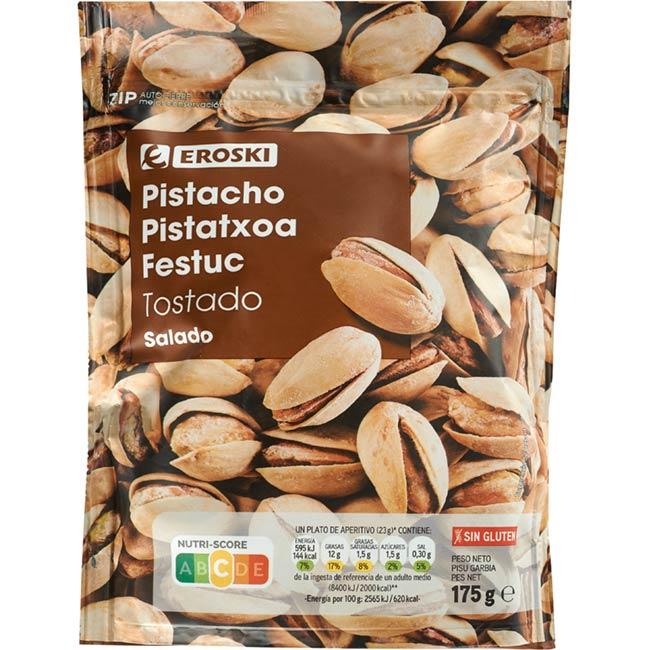 Eroski Pistachos tostados EROSKI bolsa 175 g
