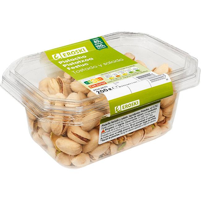 Eroski Pistachos Tostados EROSKI Tarrina 200 G