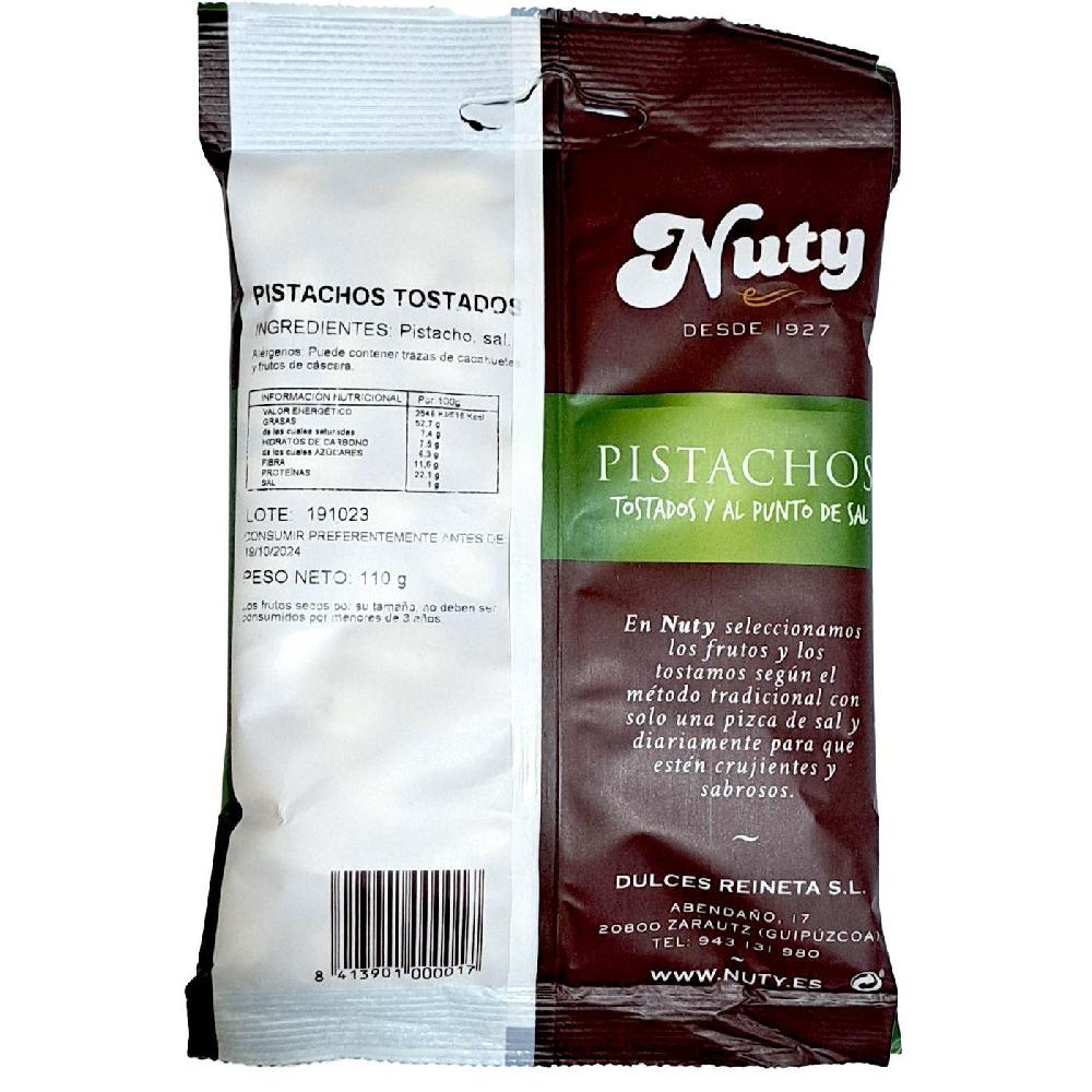 Eroski Pistachos Tostados NUTY Bolsa 110 G