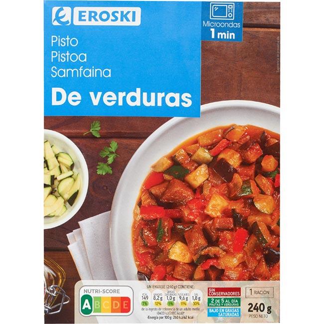 Eroski Pisto de verduras EROSKI bandeja 240 g