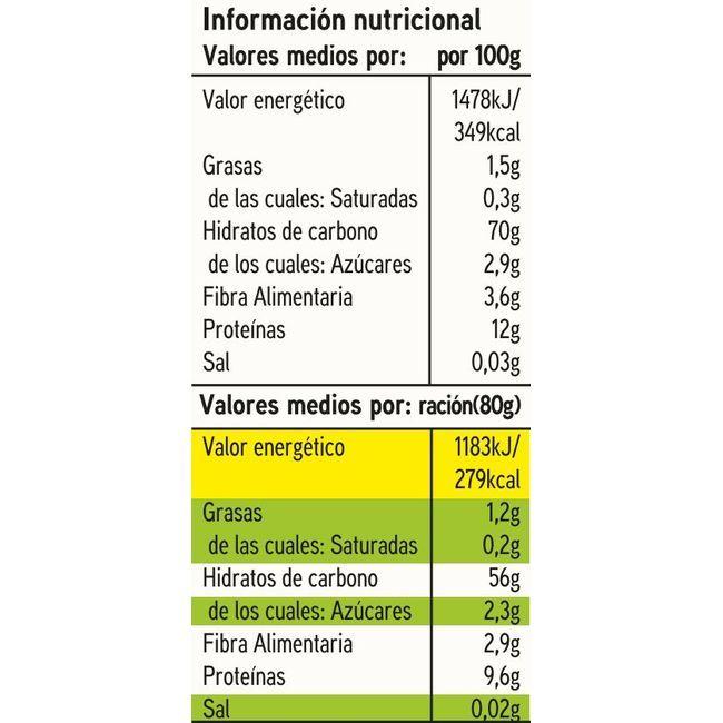 Eroski Plumas EROSKI BIO Paquete 500 G