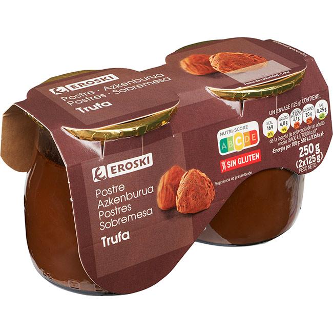 Eroski Postre De Trufa EROSKI Pack 2x125 G