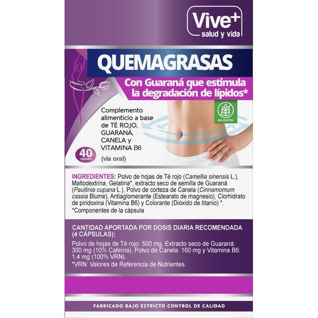 Eroski Quemagrasas VIVE+ Caja 40 Cápsulas