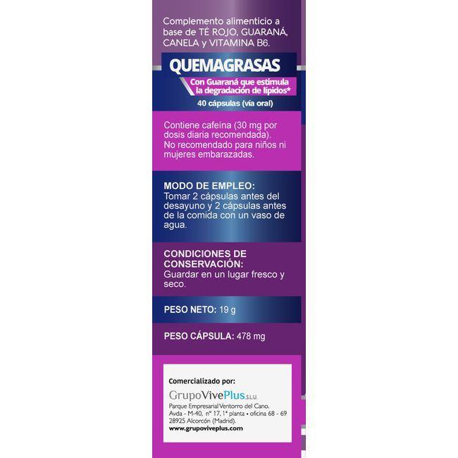 Eroski Quemagrasas VIVE+ Caja 40 Cápsulas
