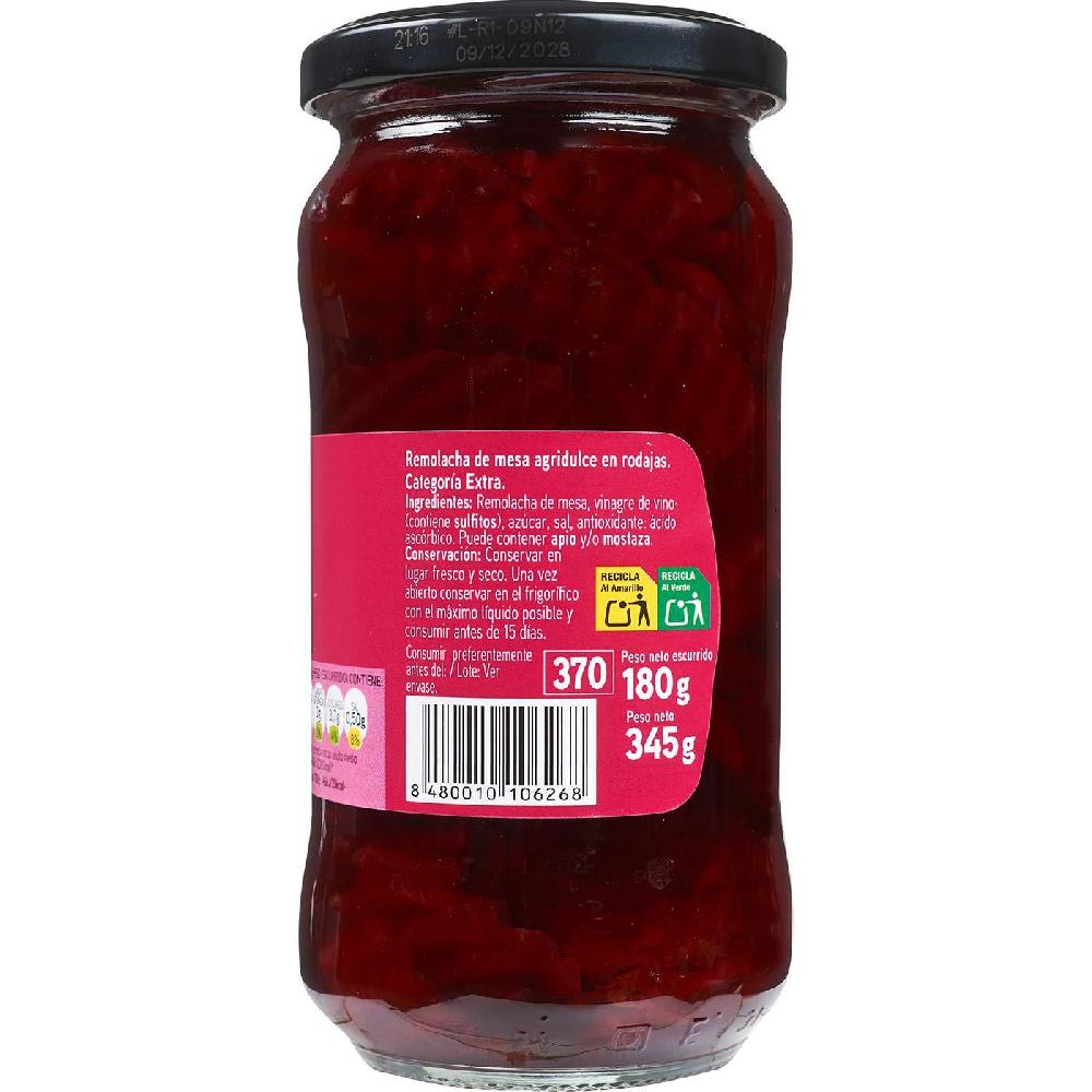 Eroski Remolacha En Rodajas EROSKI Frasco 190 G