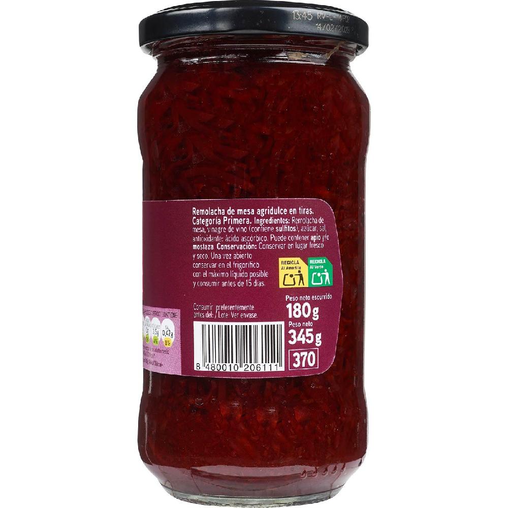 Eroski Remolacha En Tiras EROSKI Frasco 180 G